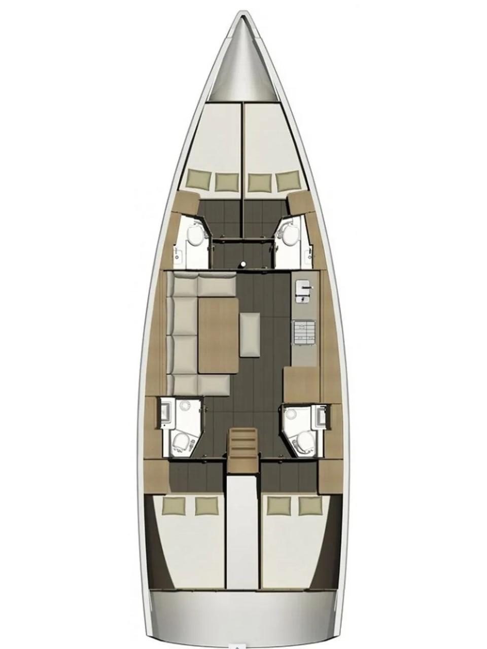 Dufour 460 Grand Large Sketch
