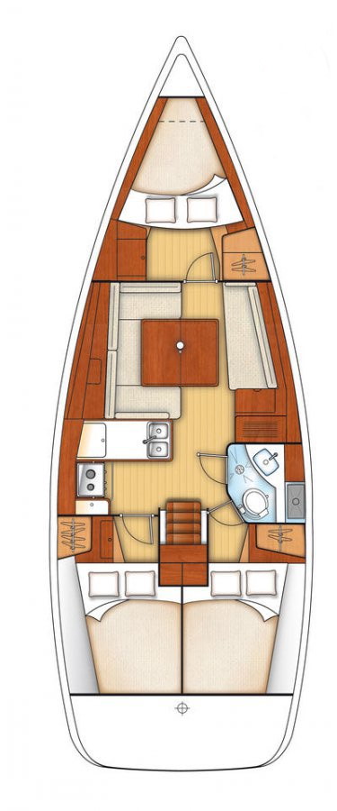 Oceanis 37 (3cab) Sketch