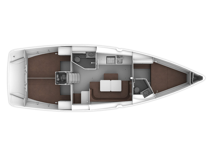 Bavaria Cruiser 41 (3 cab) Sketch