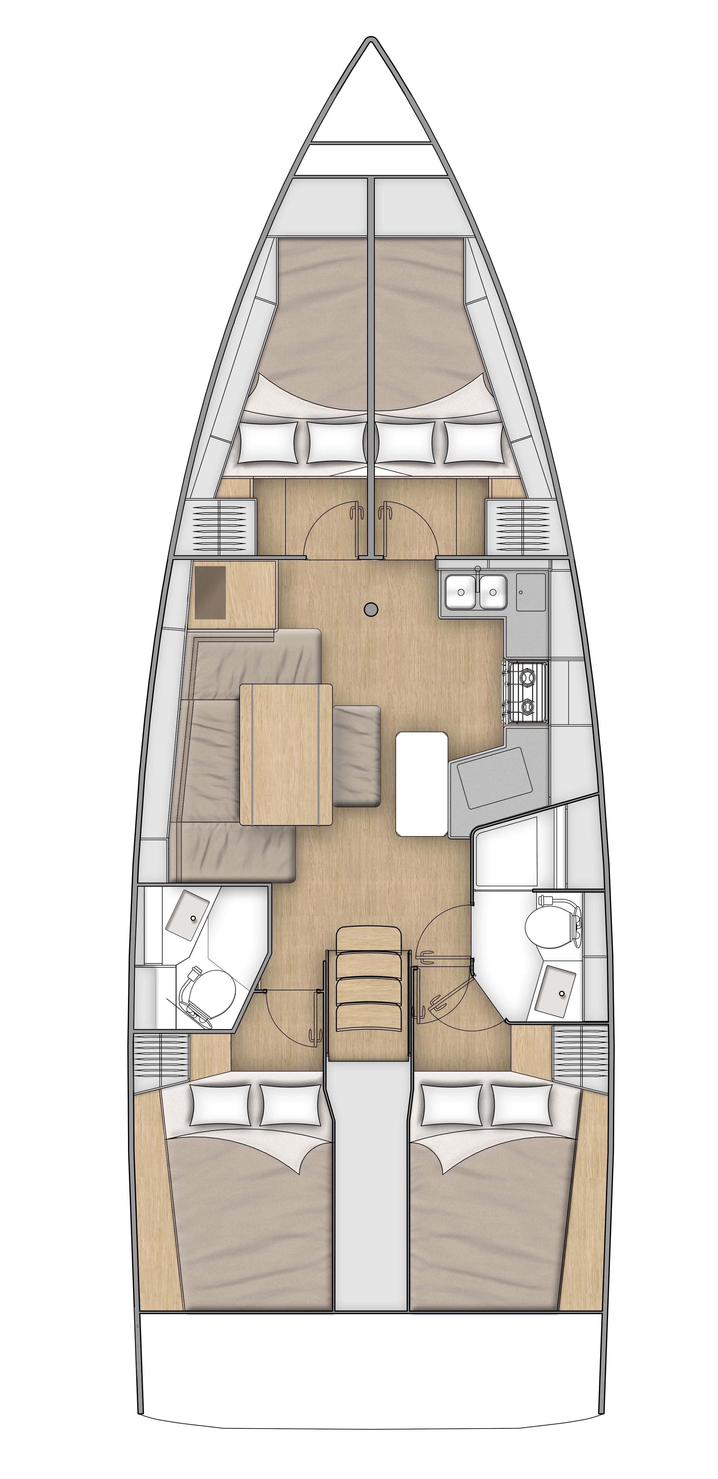 Oceanis 40.1 Sketch
