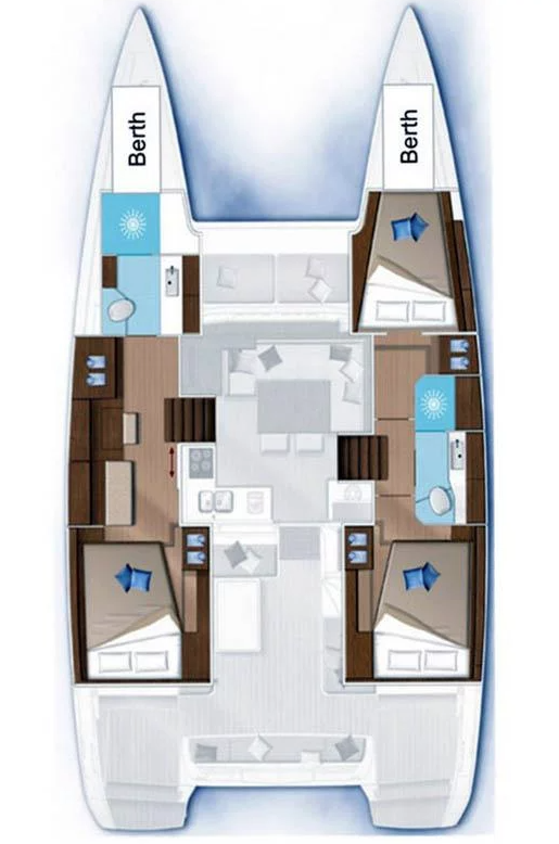 Lagoon 40 (3+2cab/2wc) Sketch