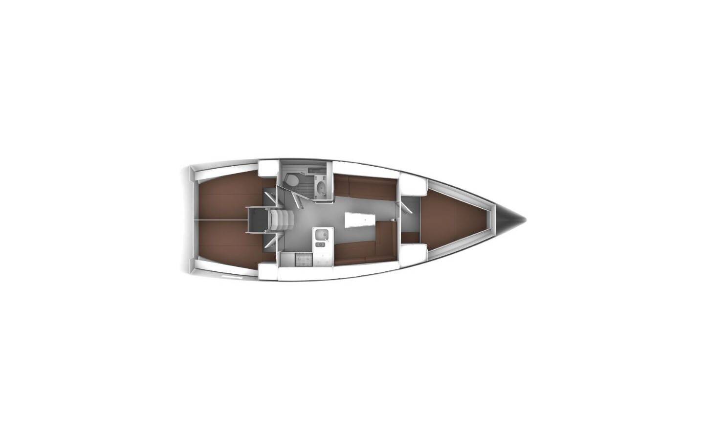 Bavaria Cruiser 37 (3 cab) Sketch
