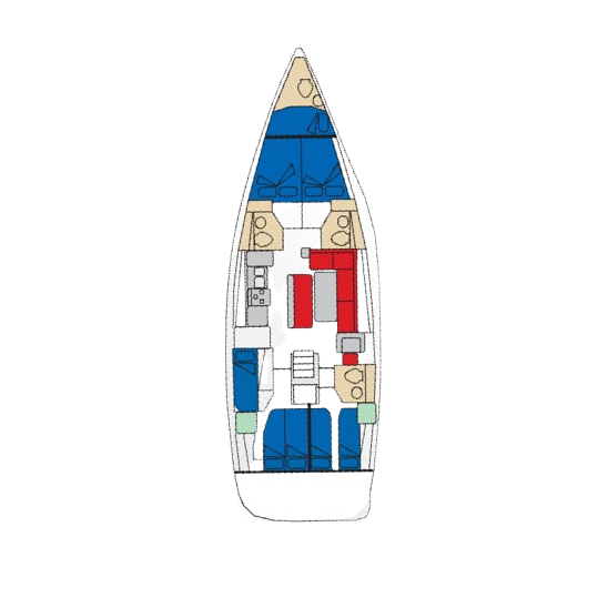 Jeanneau 54 (5+1 cab, 3WC) Sketch