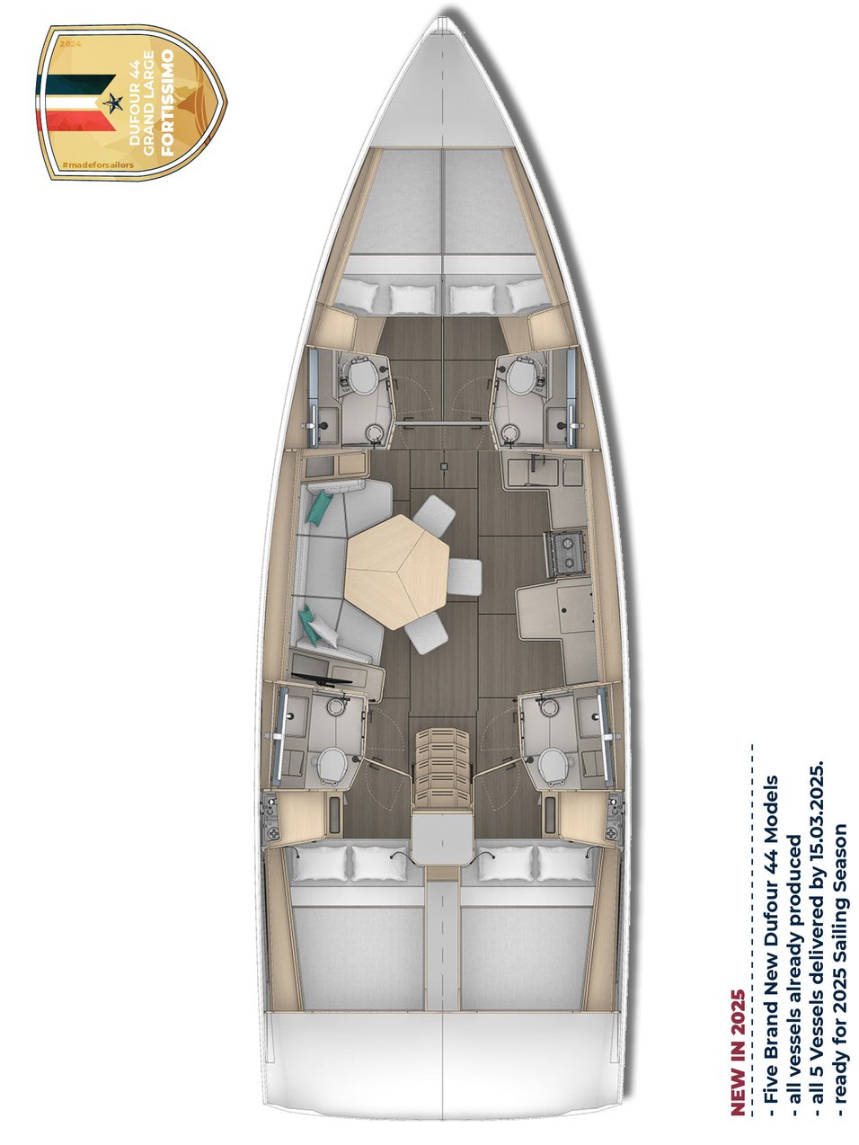 Dufour 44 Sketch
