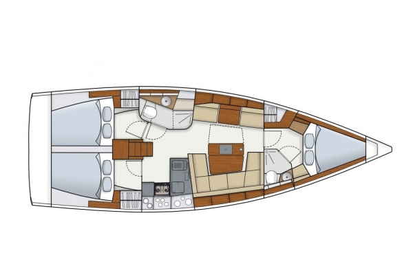 Hanse 415 Sketch