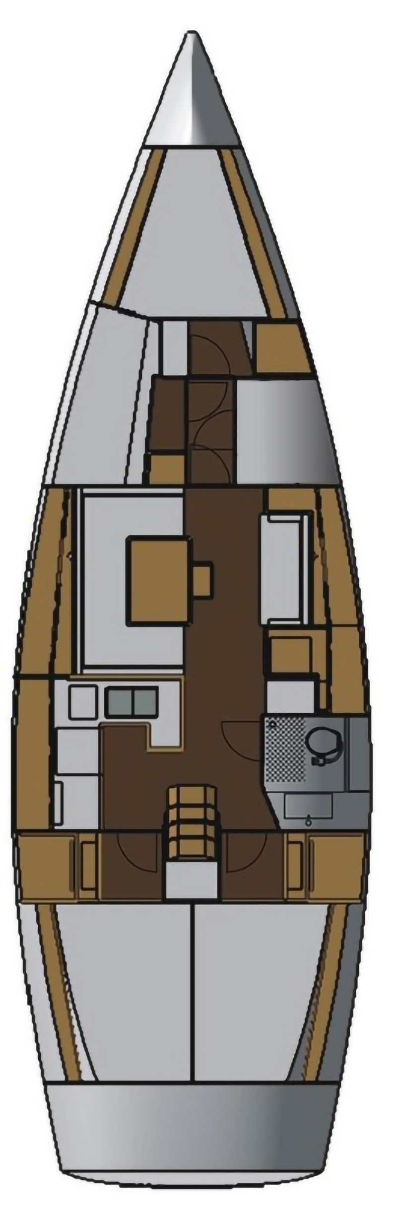Salona 44 (4cab/2WC) Sketch