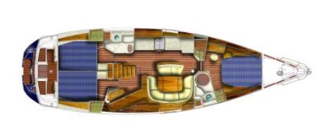 Sun Odyssey 49 (3cab/2wc) Sketch
