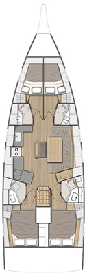 Oceanis 46.1 (4cab/4wc) Sketch