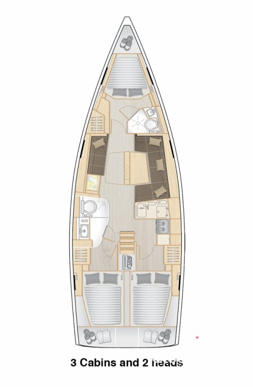 Hanse 418 Sketch