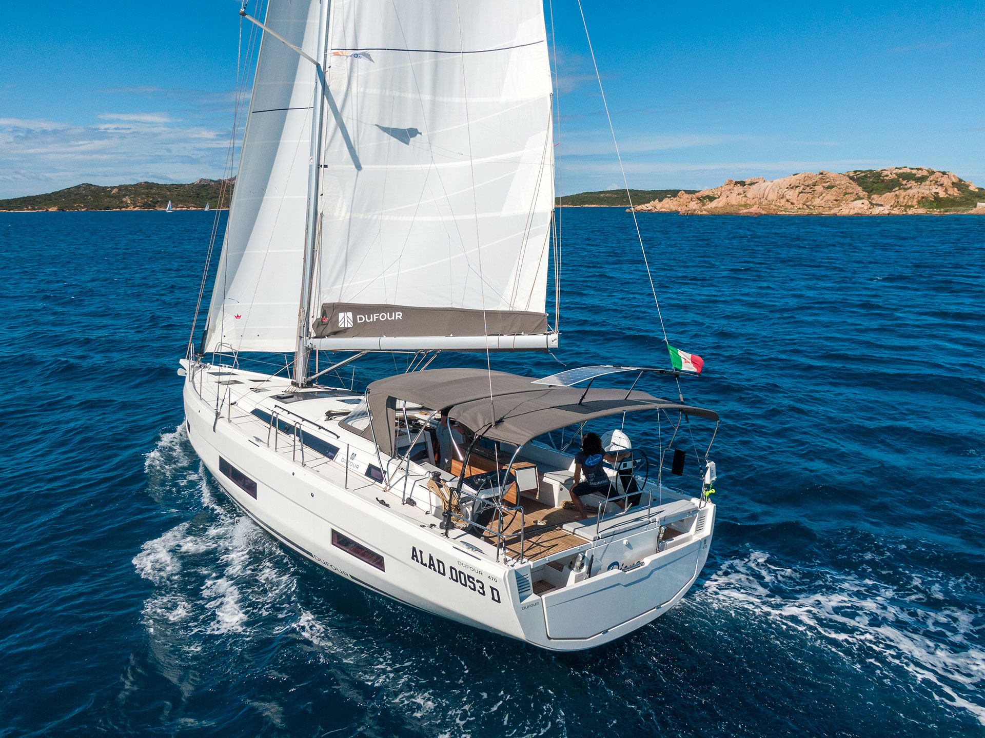 Dufour 470 - (5+1cab/3wc) „Dione“ als Charteryacht