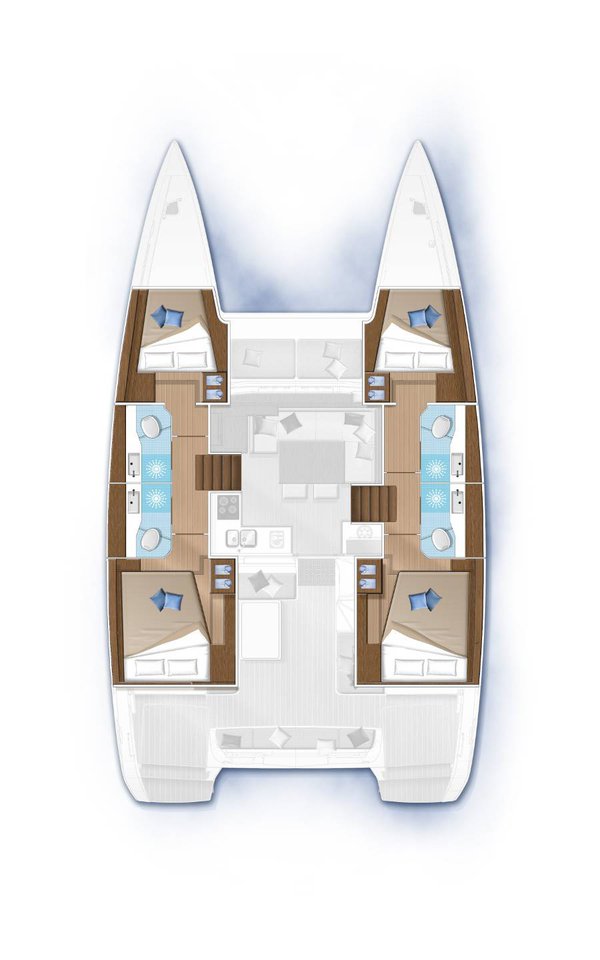 Lagoon 40 (4+2Cab/4wc) Sketch