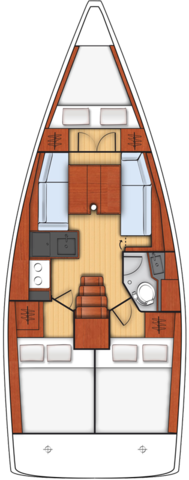 Oceanis 35.1 (3cab) Sketch