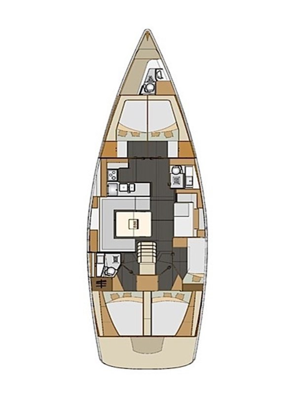 Elan 50 Impression (5+1cab/2WC) Sketch