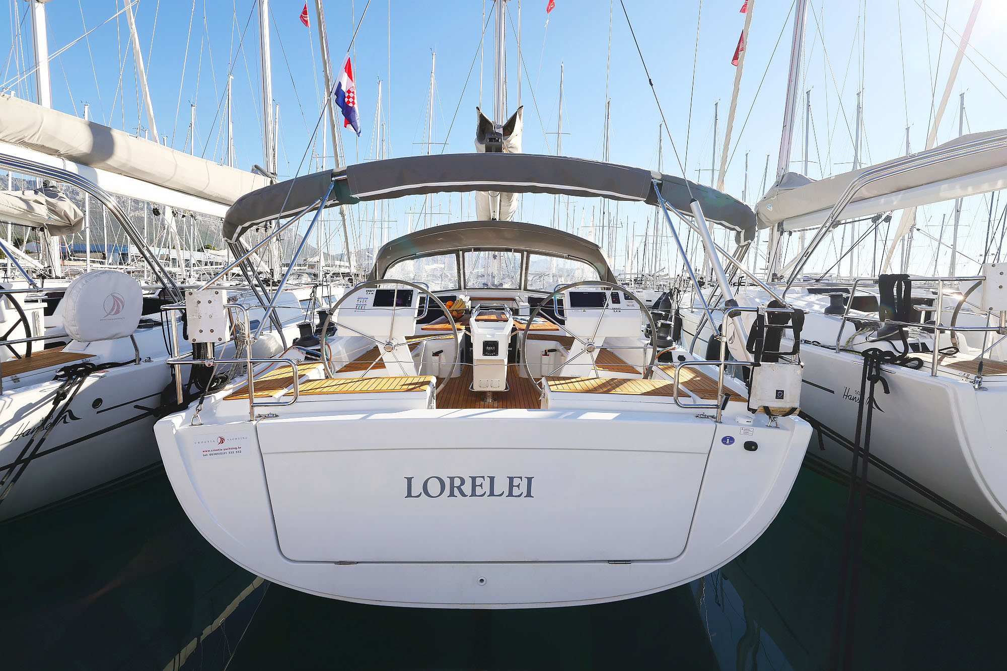Hanse 455 (4cab/2wc) „Lorelei“ als Charteryacht