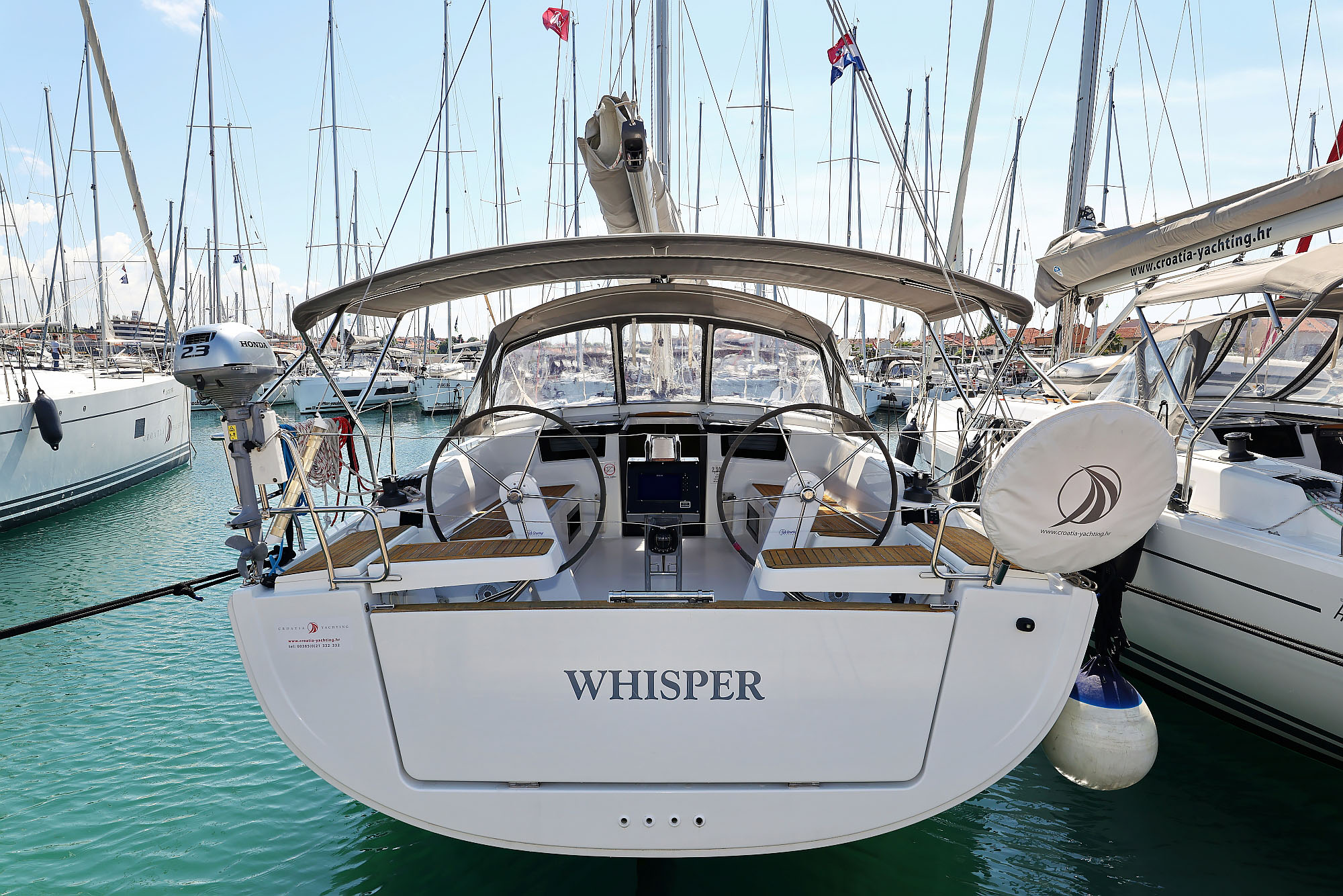 Hanse 388 „Whisper“ als Charteryacht