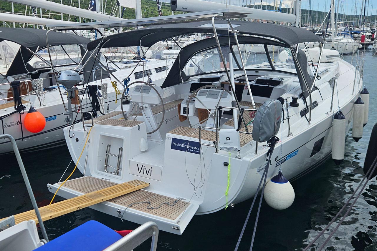 Hanse 458 (4cab/2wc) „Vivi“ als Charteryacht