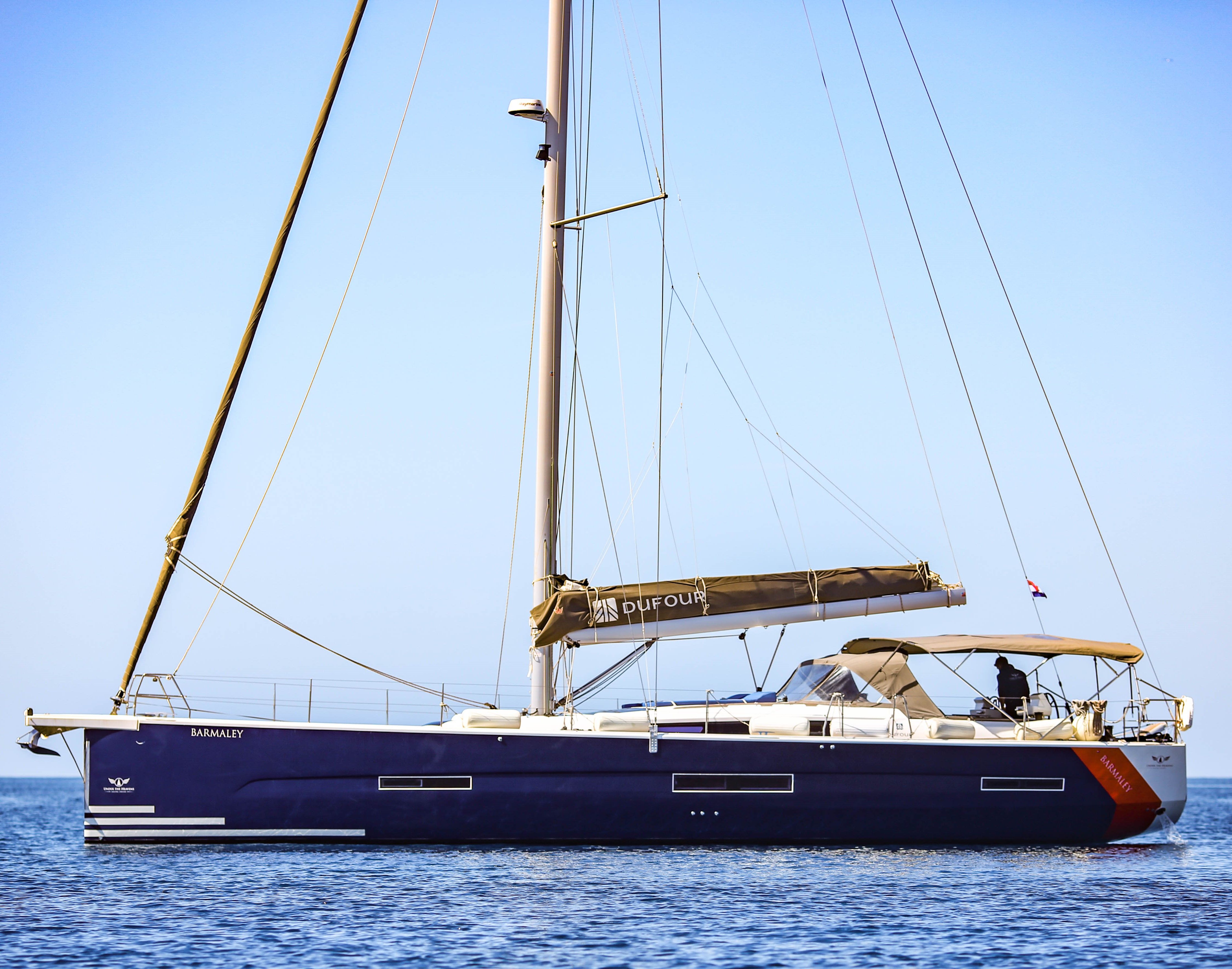 Dufour 56 exclusive (5+1 Cab) „Barmaley“ als Charteryacht