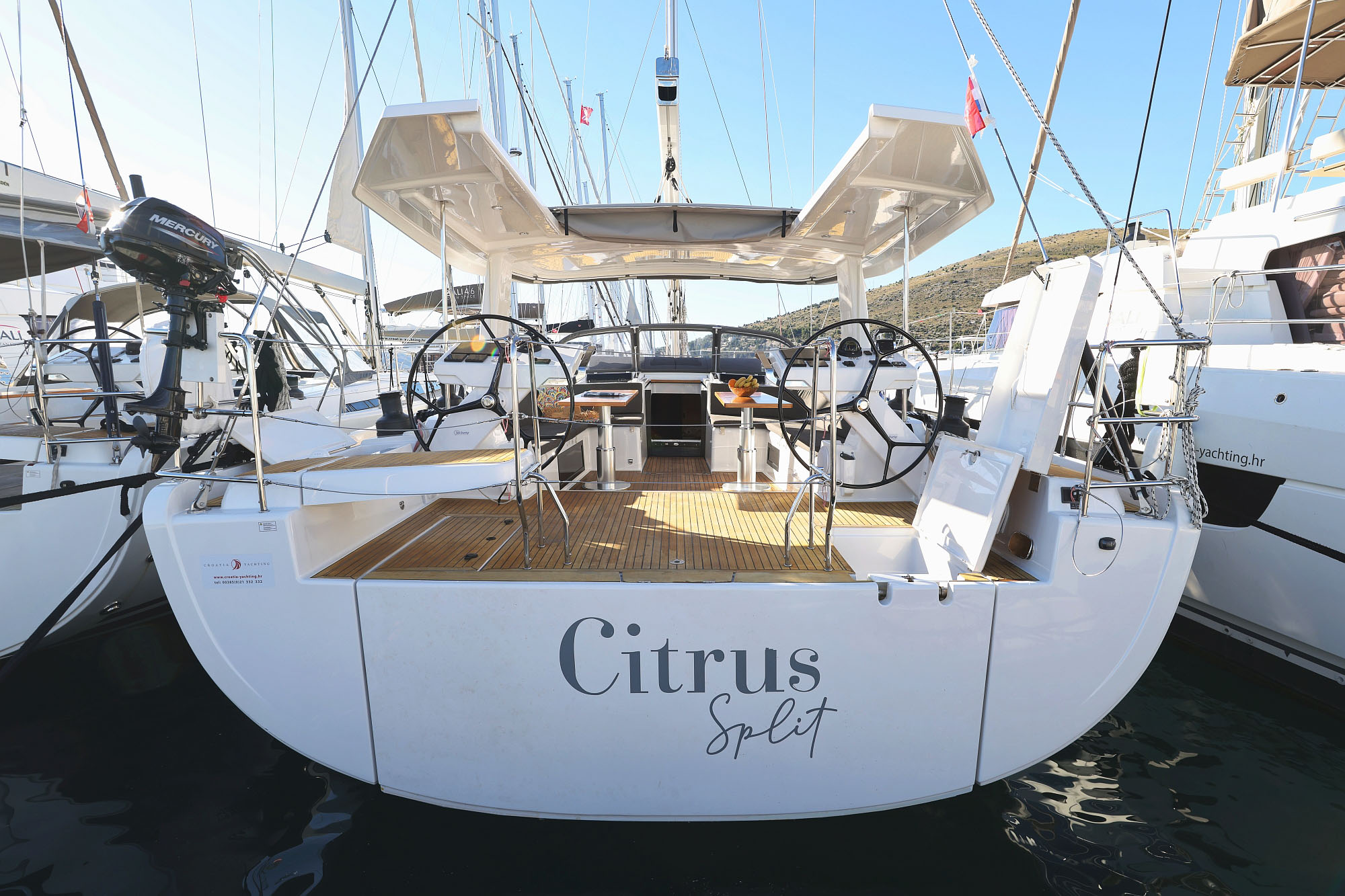 Hanse 588 (5+1cab/3+1wc) „Citrus“ als Charteryacht