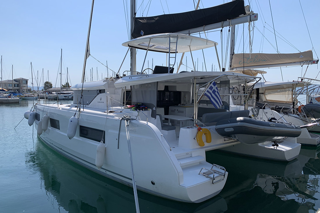Lagoon 46 (4+2cab) „Aurora“ als Charteryacht