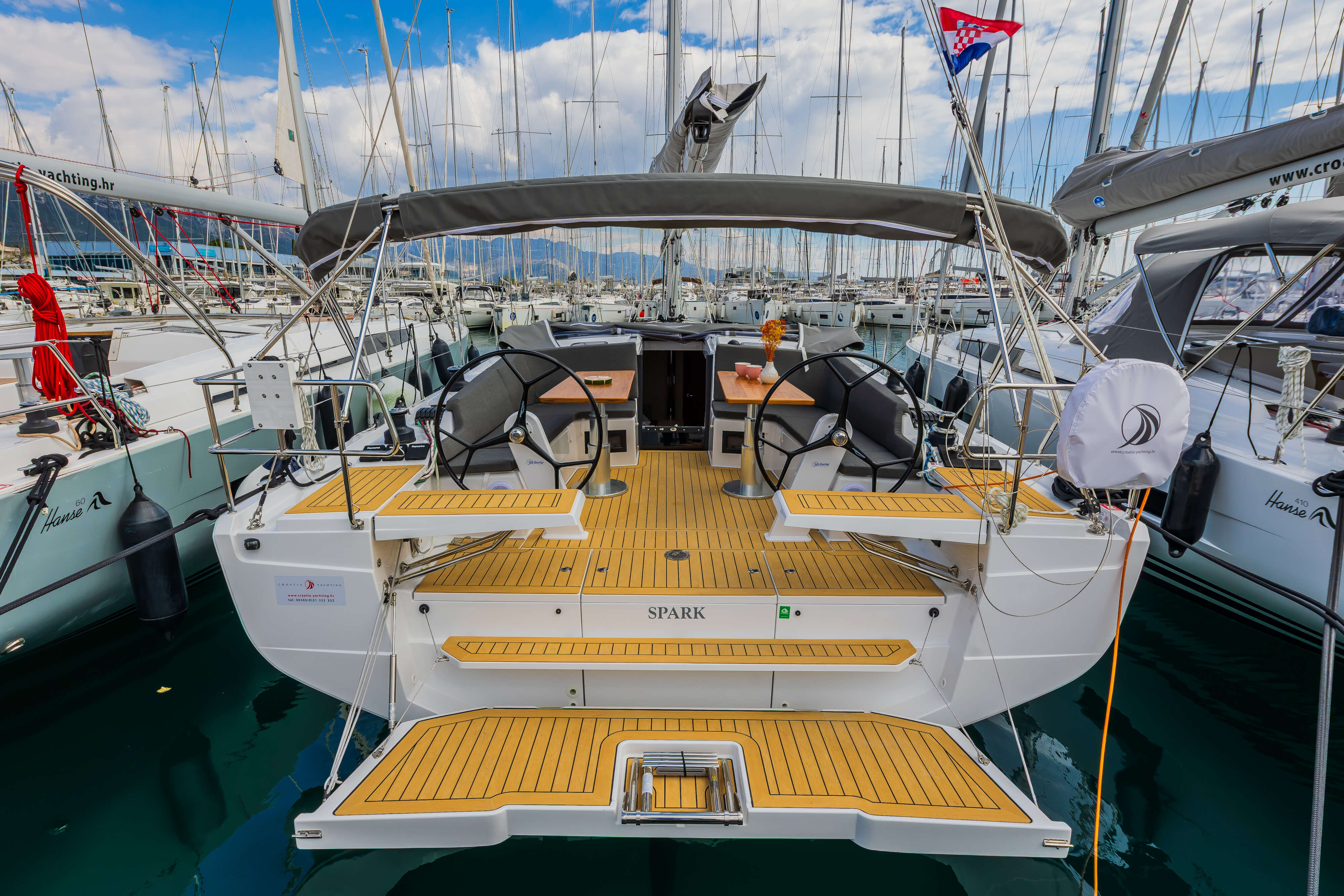 Hanse 410 „Spark“ als Charteryacht
