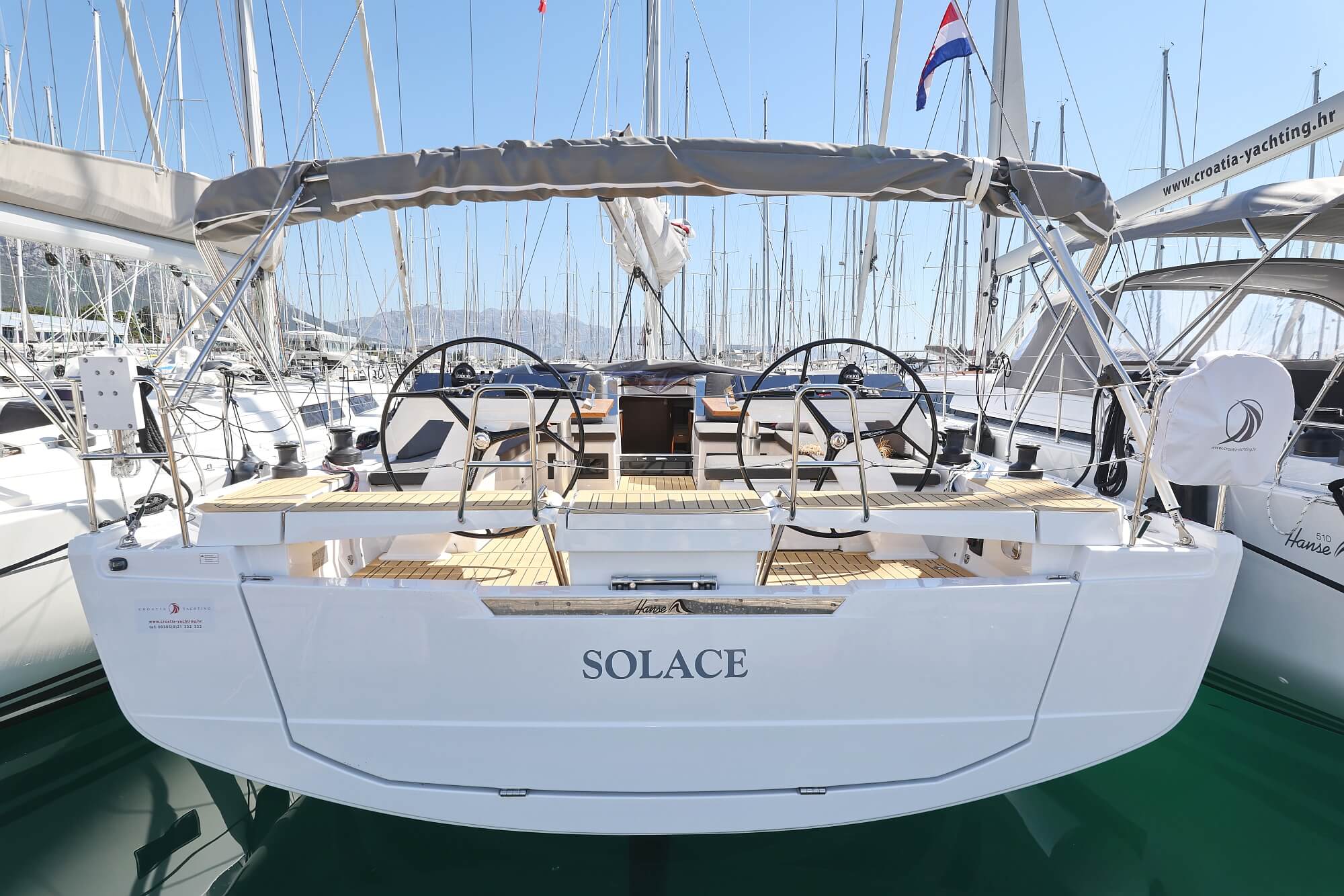 Hanse 460 „Solace - OW“ als Charteryacht