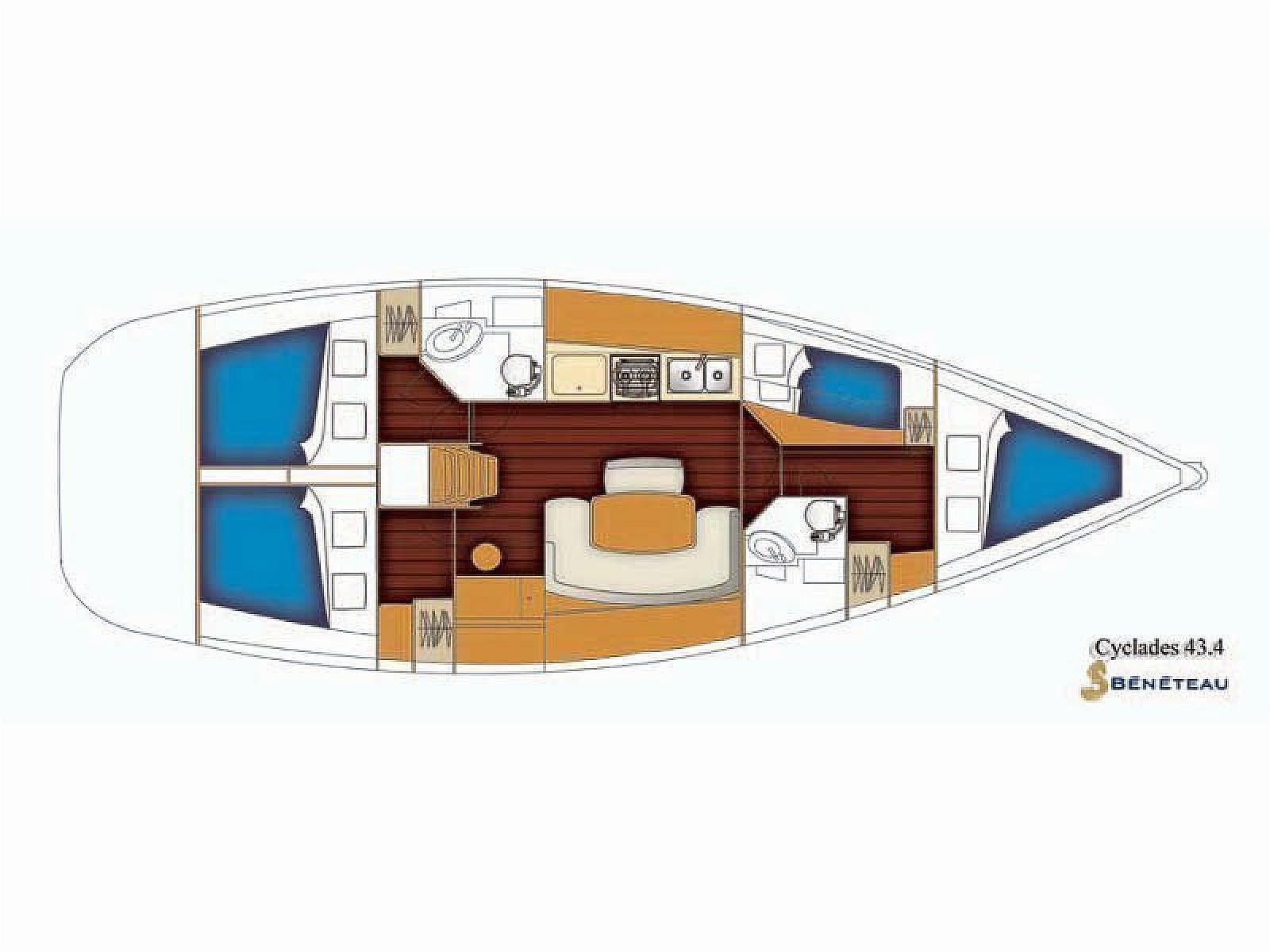 Cyclades 43.4 GEORGE'S, Foto 4