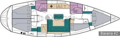 Bavaria 42 (4cab) Sketch