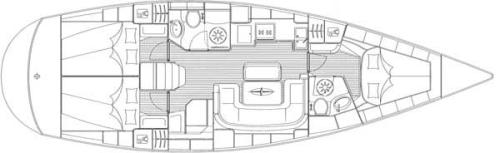 Bavaria 42 Cruiser (3 cab) Sketch