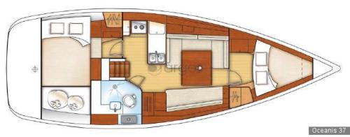 Oceanis 37 (2 cab) „Nela“ als Charteryacht