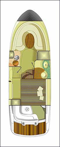 Sessa C30 – Grundriss 1 Kabinen