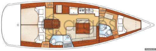 Oceanis 43 Sketch