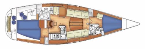 X-40 – Grundriss 2 Kabinen