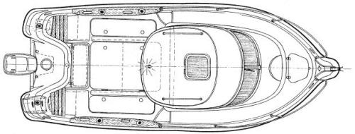 Quicksilver Pilothouse 640 – Grundriss 1 Kabinen