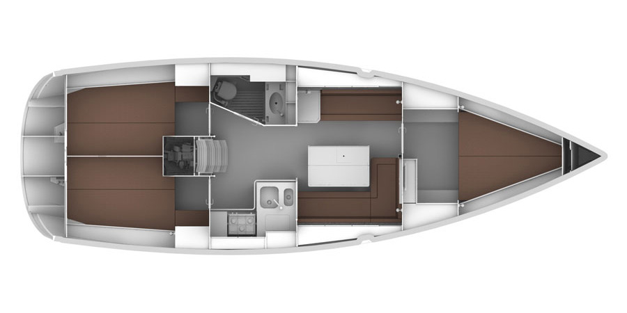 Bavaria Cruiser 36 (3 cab) Sketch