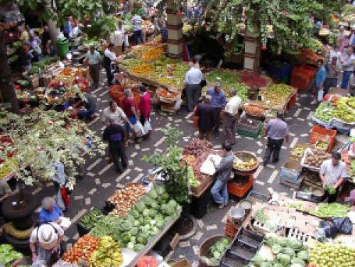 Portugal Bootscharter: Markt in Tavira - Mediterrane Früchte in Hülle und Fülle