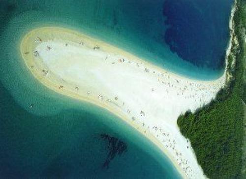 Split / Dalmatien Charter: Top-Strand "Goldenes Horn" Zlatni rat bei Bol