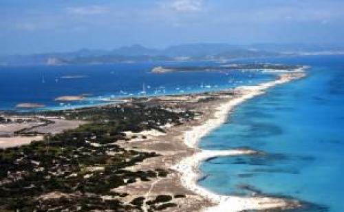 Charter Mallorca: Blick von Formentera nach Espalmador und Ibiza