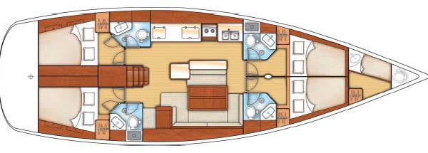 Oceanis 50 (4+1Cab/4+1WC) „Promise“ als Charteryacht