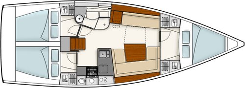 Hanse 385 Sketch