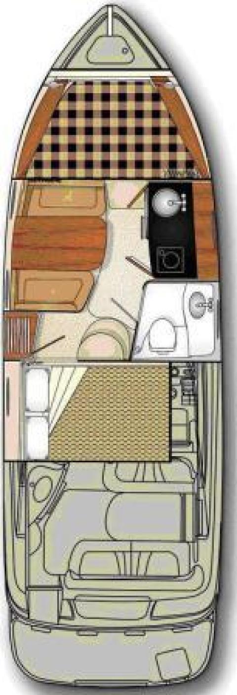 Signature 280 Cruiser – Grundriss 1 Kabinen
