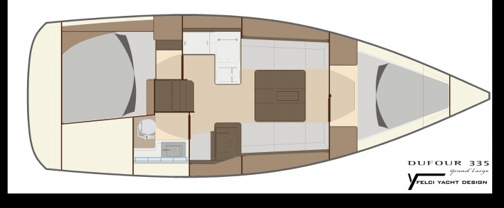 Dufour 335 Grand' Large Sketch