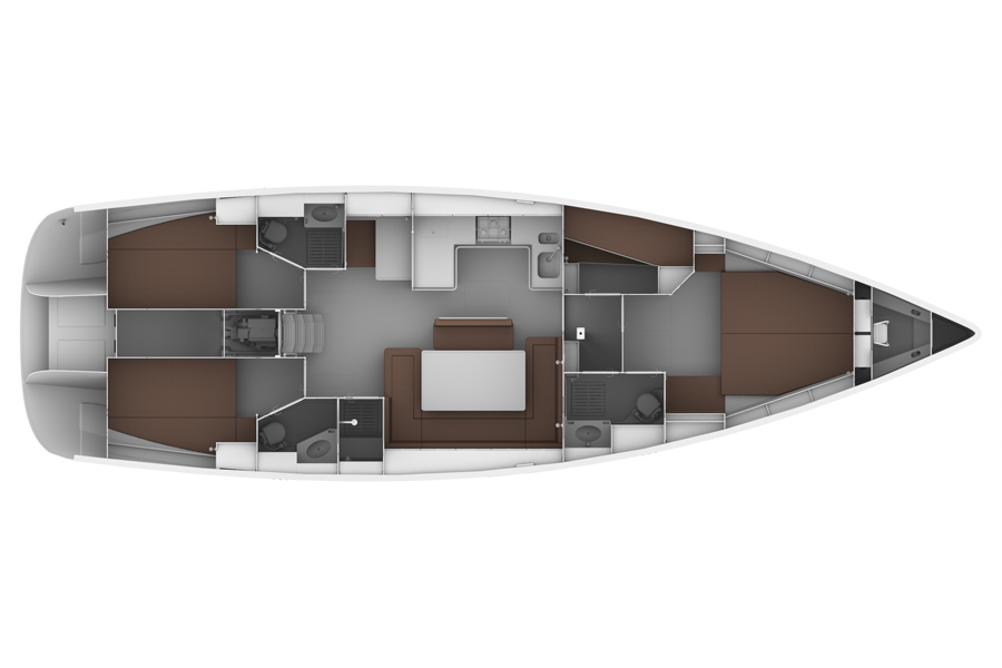 Bavaria Cruiser 50 (4 cab) Sketch