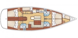 Oceanis 50 (5+1Cab/3+1WC) (new 2009) Sketch
