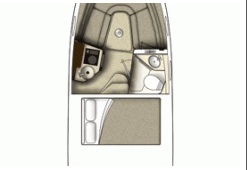 Sea Ray 245 Sundancer – Grundriss 1 Kabinen