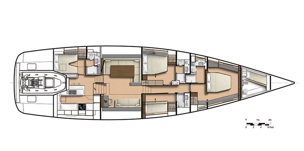 CNB 76 (4+1Cab/4+1WC) „Lilla“ als Charteryacht