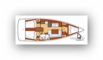 Oceanis 41 (3Cab/1WC) „Senza Frontiere“ als Charteryacht