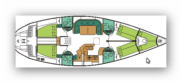 Sun Odyssey 51 (4+1Cab) Sketch
