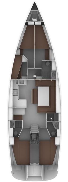 Bavaria Cruiser 50 Avantgarde (5Cab/3WC) Sketch