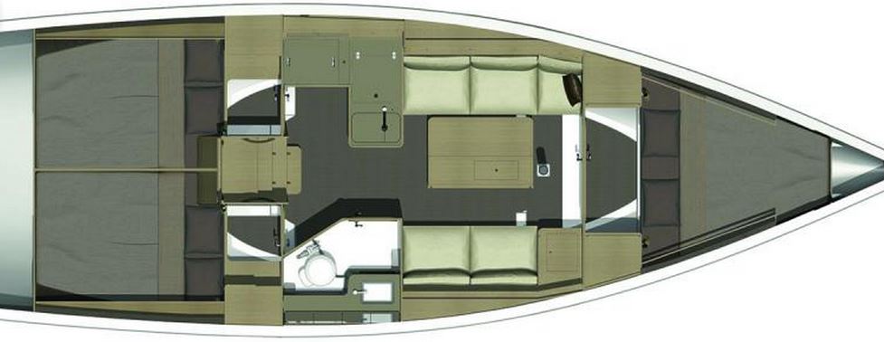 Dufour 350 Grand Large Sketch