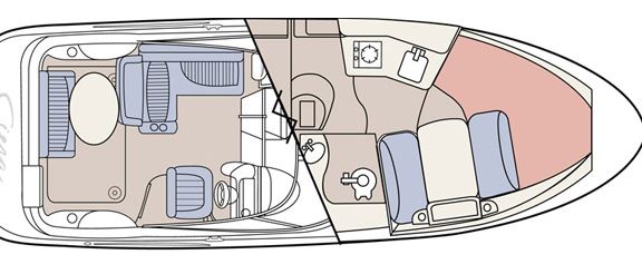 Bayliner 275 Ciera Diesel  (2Cab/1WC) Sketch